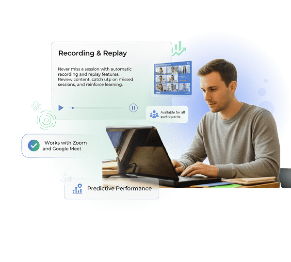 Course recording and replay system