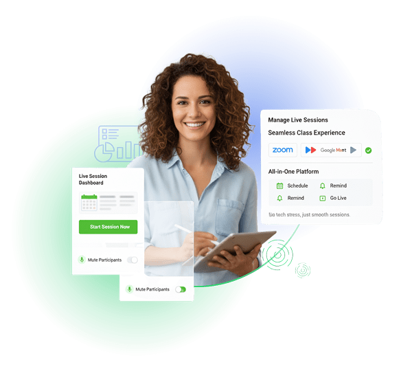 Live course scheduling system