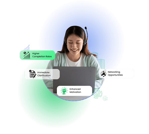 Engaging live course session