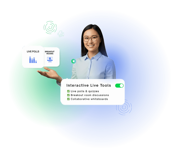 Interactive live course tools