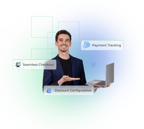 Smooth checkout and payment processing interface