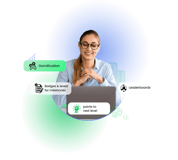Financial gamification including progress tracking and achievement badges