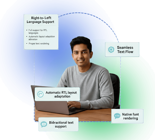 Right-to-left language interface