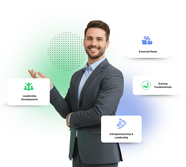 Business gamification including achievement tracking and growth milestones